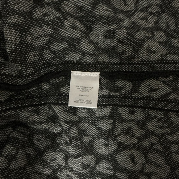 Ninety Black and White A-Line Skirt Small - Picture 2 of 5